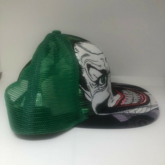 DC Comics Batman Joker Men's Snapback Hat Cap - Picture 8 of 12